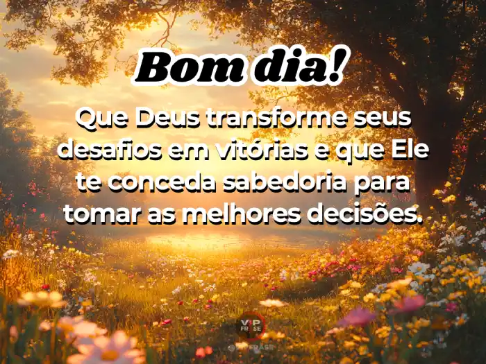Frases: Transforme desafios em vitórias.
