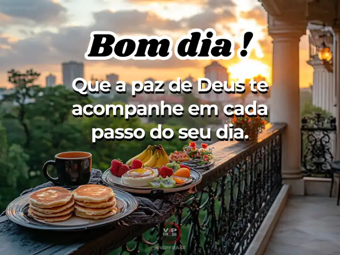 Mensagens de bom dia evangélicas pedindo a paz de Deus para guiar cada passo do dia.