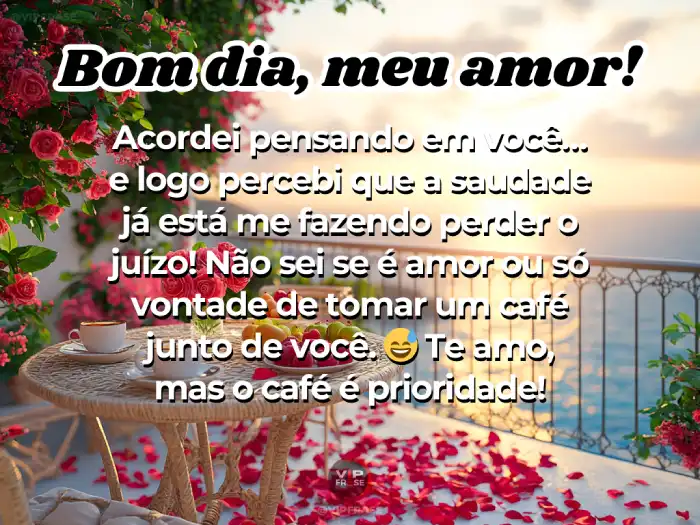Mensagens de bom dia namorada, acordei pensando em você com muito carinho.