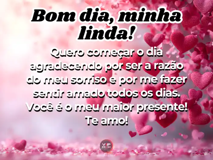 Mensagens de bom dia namorada, a razão do meu sorriso a cada manhã.