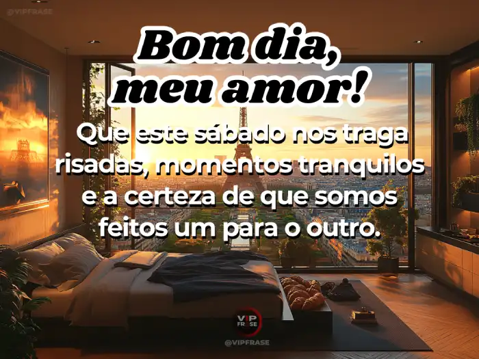 Mensagens de bom dia sábado para casais que são feitos um para o outro, fortalecendo a conexão e o amor.
