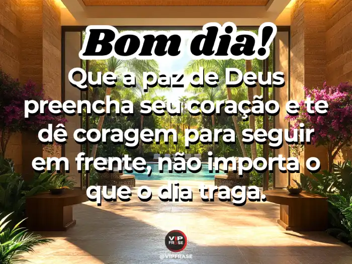 Frases, encorajando a seguir em frente com fé e determinação.