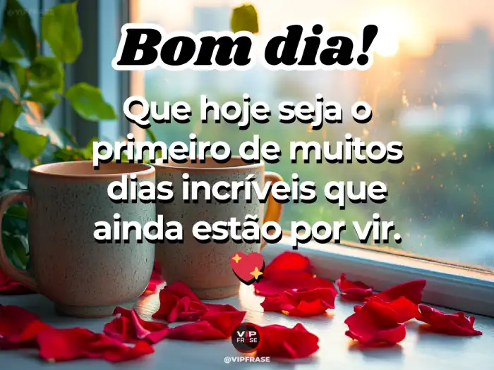 Frases, lembrando que coisas incríveis estão por vir.