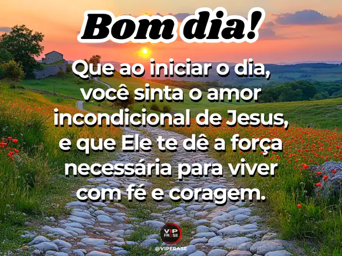 Mensagens de bom dia com Deus: Sinta o amor de Jesus renovando sua fé e esperança.