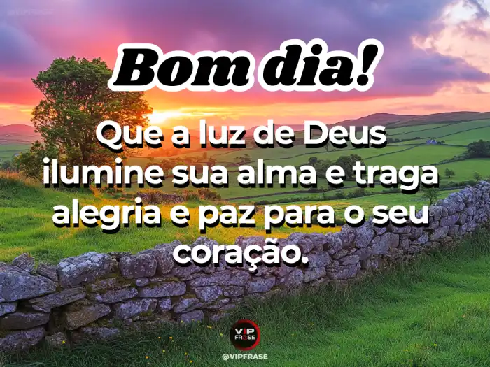 Frase para trazer alegria e paz ao coração.