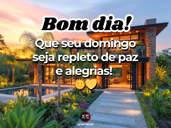 Mensagens de bom dia domingo: Repleto de paz e alegria para começar a semana com o pé direito