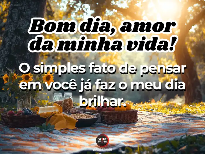 Mensagens de bom dia meu amor, pensando na pessoa amada, fazendo o dia brilhar com amor e carinho.