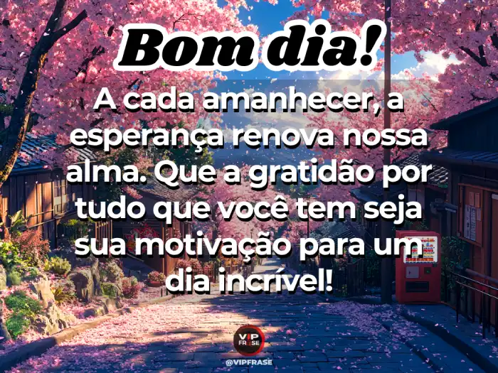 Novas mensagens de bom dia para WhatsApp - Esperança que renova e motiva para o dia