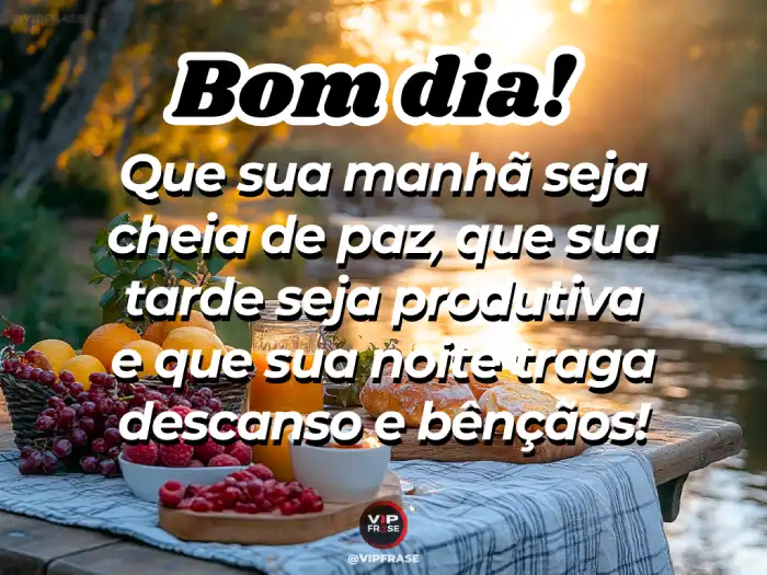Abençoado mensagens de bom dia para uma manhã de paz, produtividade e bênçãos divinas.