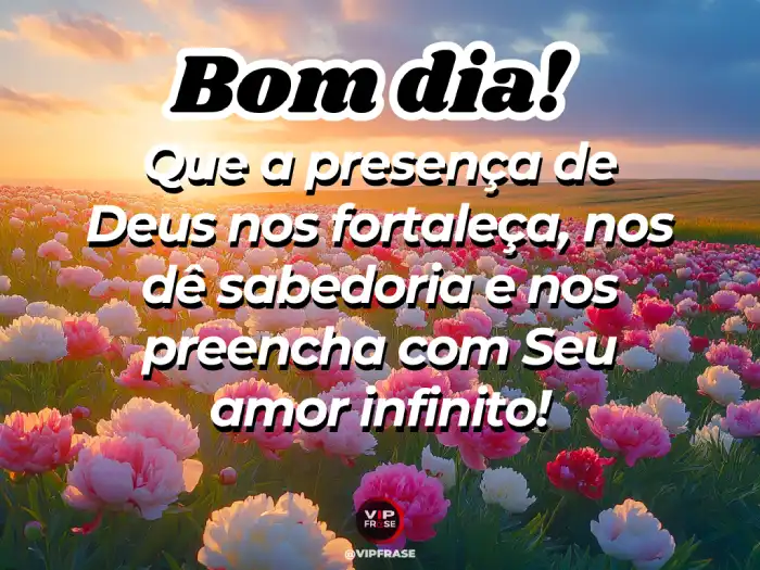 Abençoado mensagens de bom dia, pedindo pela presença de Deus, sabedoria e amor em seu dia.