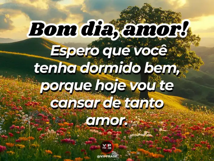 Mensagem de bom dia amor – Espero que você tenha dormido bem