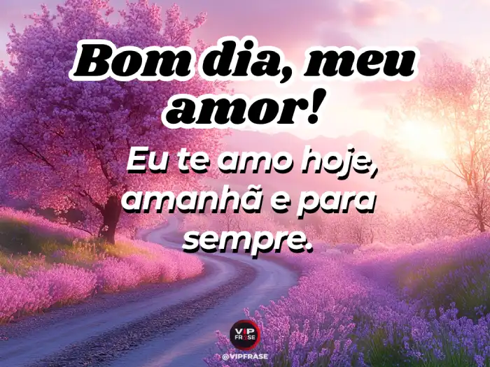 Frase – Te amo hoje, amanhã e para sempre