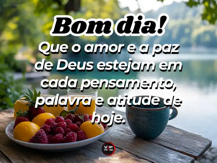Frase, que o amor e a paz estejam em cada pensamento