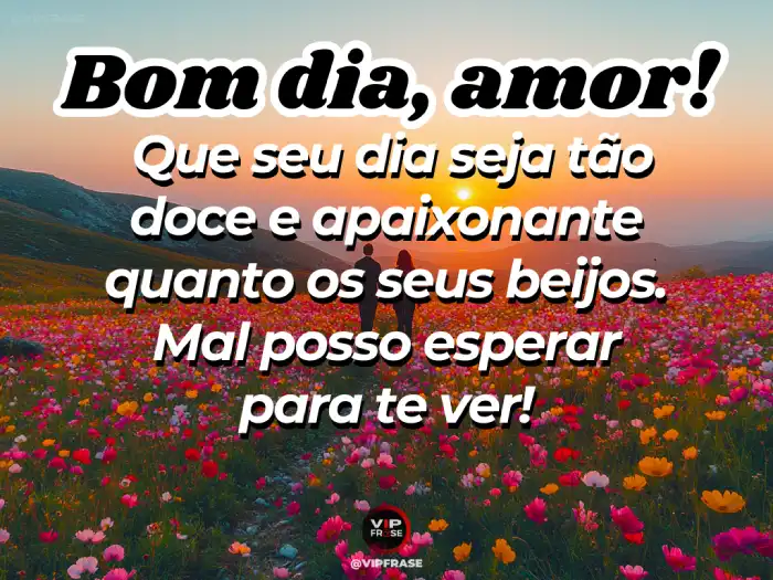 Frase de amor, apaixonante quanto seus beijos.