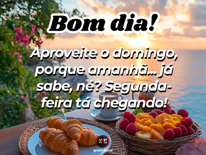 Mensagens de bom dia de domingo para aproveitar o dia com humor e alegria.