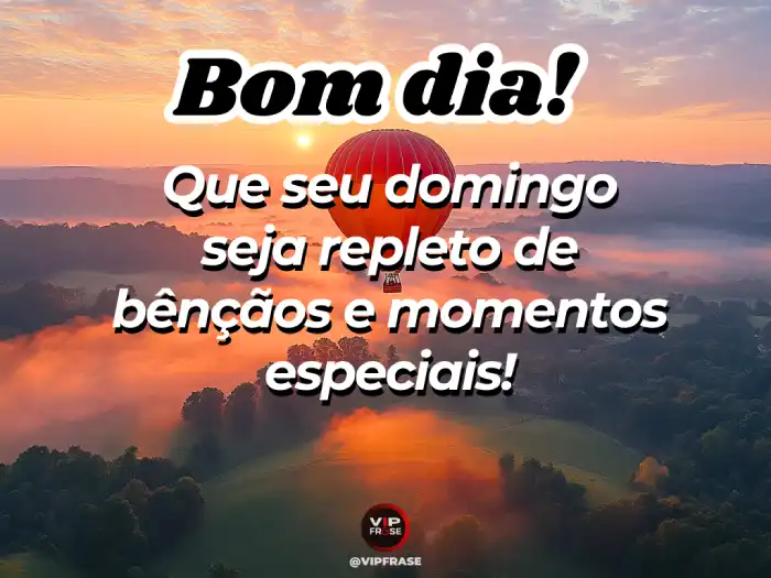 Mensagens de bom dia de domingo com bênçãos para momentos especiais e significativos.