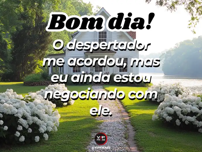 Frases – O despertador me acordou, mas ainda não concordei com isso!