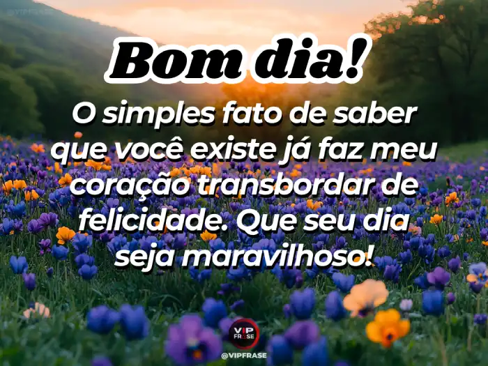 Frases, transbordando felicidade e boas energias.