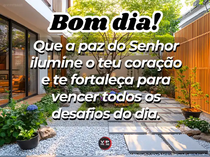 Novas mensagem de bom dia: paz, Senhor, ilumine teu coração.