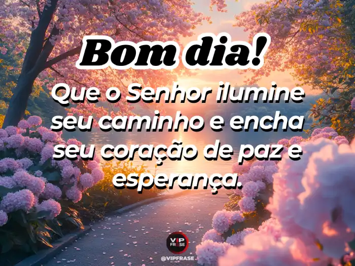 Umas mensagens de bom dia pedindo ao Senhor que ilumine nosso caminho e nos guie com sabedoria