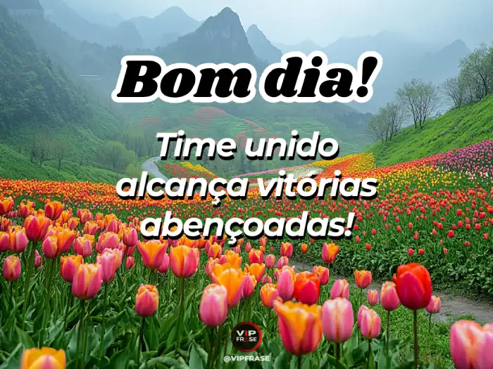 Bom dia abençoado! Time unido, vitórias abençoadas.