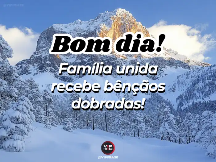 Bom dia abençoado! Família unida, bênçãos de Deus em cada momento.