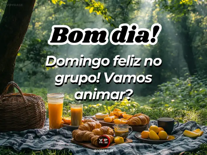 Frase, feliz no grupo e vamos animar!