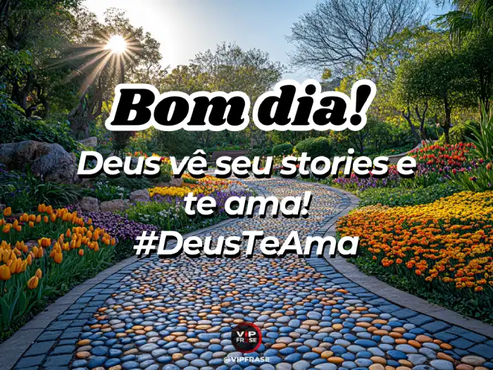 Mensagem de bom dia abençoado por Deus que te ama.