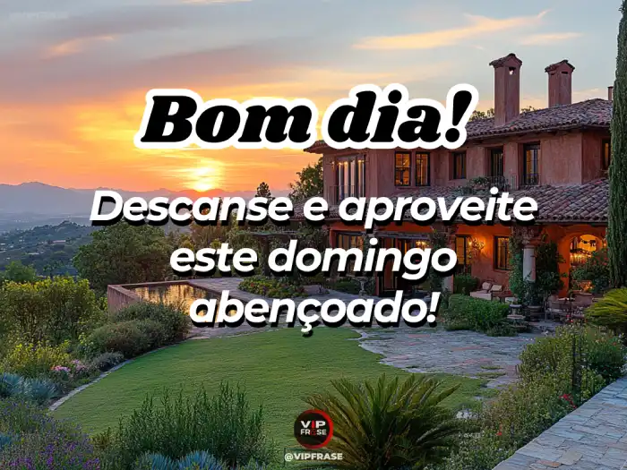 Frase com uma imagem relaxante.