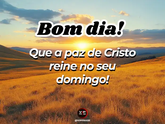 Frase com a Paz de Cristo