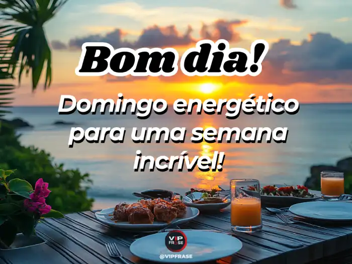 Mensagem de bom dia de domingo com uma mensagem inspiradora para começar a semana.