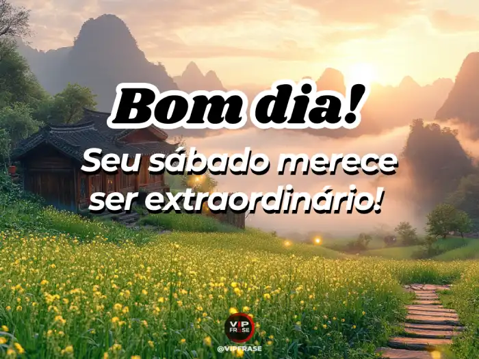 Mensagem de bom dia de sábado: Merece Ser Extraordinário