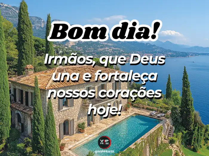 Frase – Deus une e fortalece nossos corações