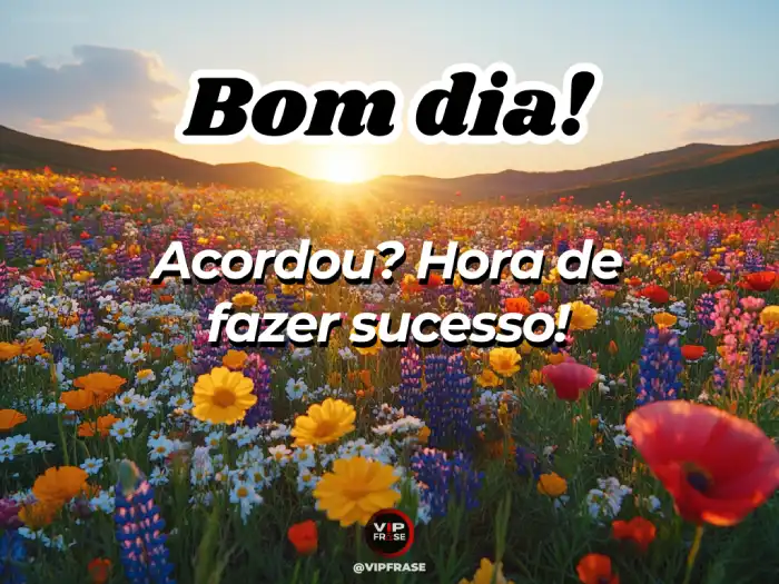 Bom dia mensagem positiva: acordou? Então é hora de fazer sucesso!