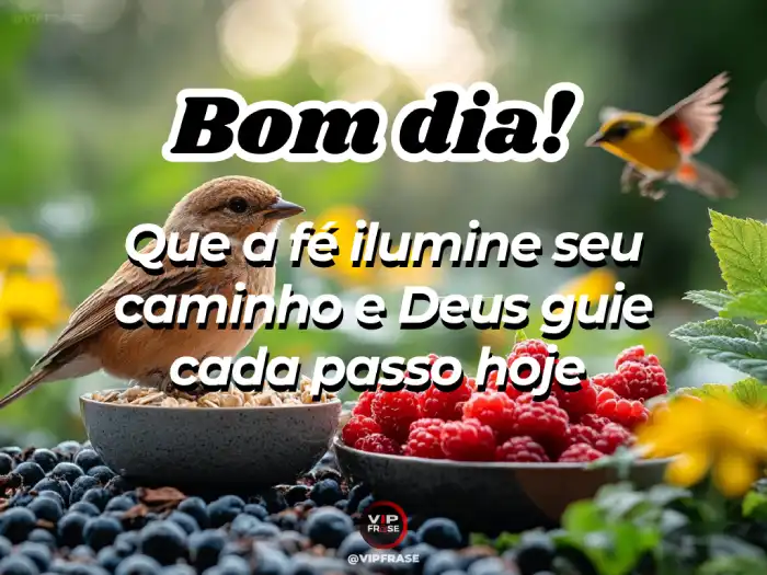Bom dia abençoado por Deus, que a fé ilumine seu caminho