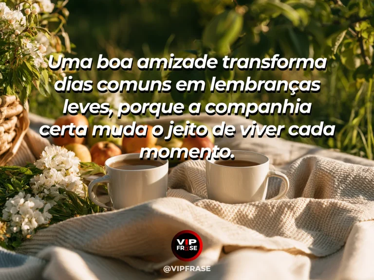 Arte sobre amizade: amigos caminhando ao ar livre em clima leve e espontâneo, com luz dourada e sensação de alegria simples.