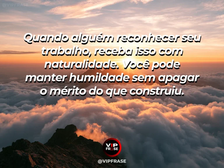 Mensagem motivacional sobre autoestima e sucesso, com uma pessoa recebendo reconhecimento discreto em ambiente profissional realista.