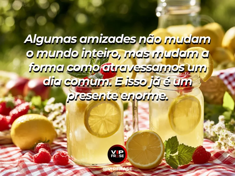 Mensagem sobre amizade em cena de friends cycling together through a sunny neighborhood street.