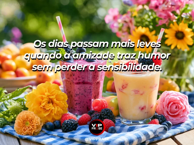 Frase sobre amizade com duas sombras alongadas caminhando lado a lado numa calçada ensolarada.