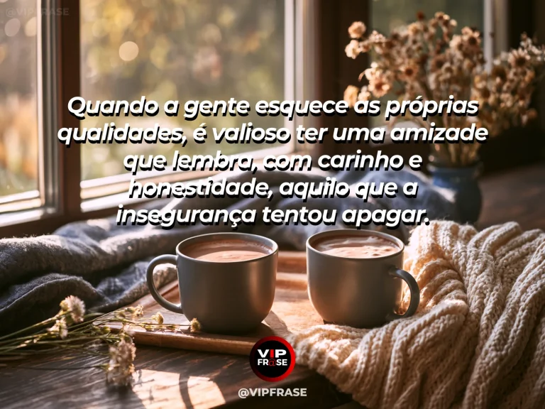 Mensagem sobre amizade, com cena de duas amigas conversando com acolhimento junto a uma janela iluminada, clima íntimo e sereno.