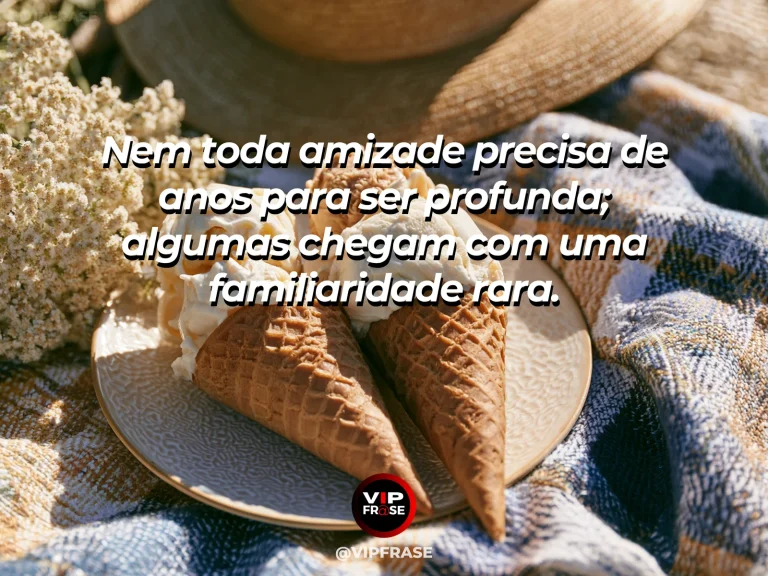 Frase sobre amizade com duas conchas diferentes lado a lado sobre areia clara.