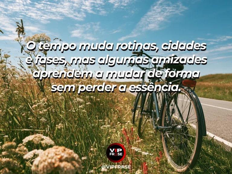 Amigos caminhando em cenário de mudança de estação, simbolizando fases diferentes da vida.