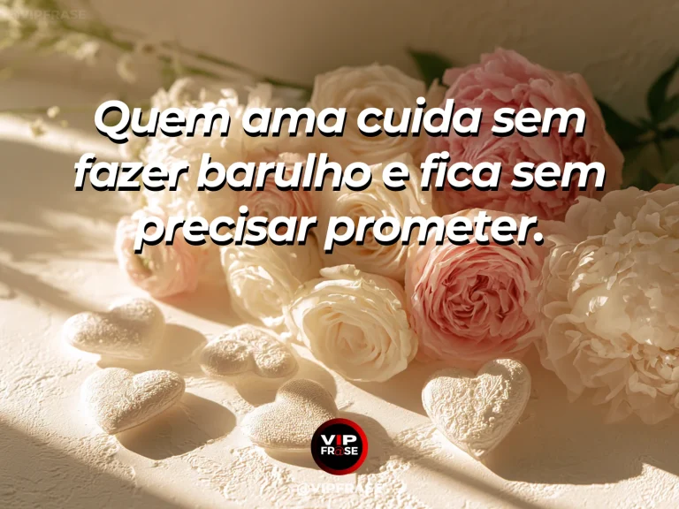 Mensagem curta de amor e carinho, com visual suave e discreto.
