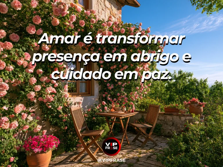 Mensagem curta de amor e paz, com visual delicado e acolhedor.