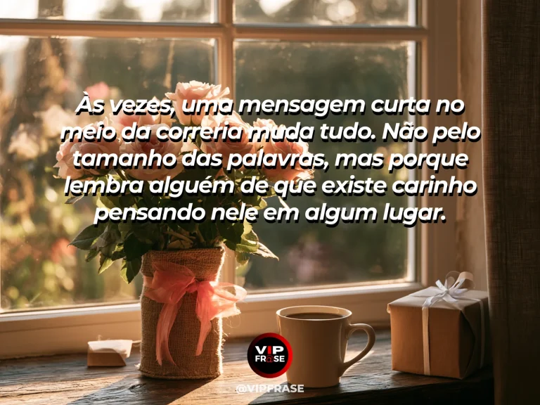 Mensagem de amor e carinho, com visual moderno e delicado sobre lembrança afetuosa.