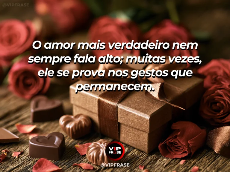 Frase de amor com fundo romântico e delicado sobre amor não se mede em palavras.