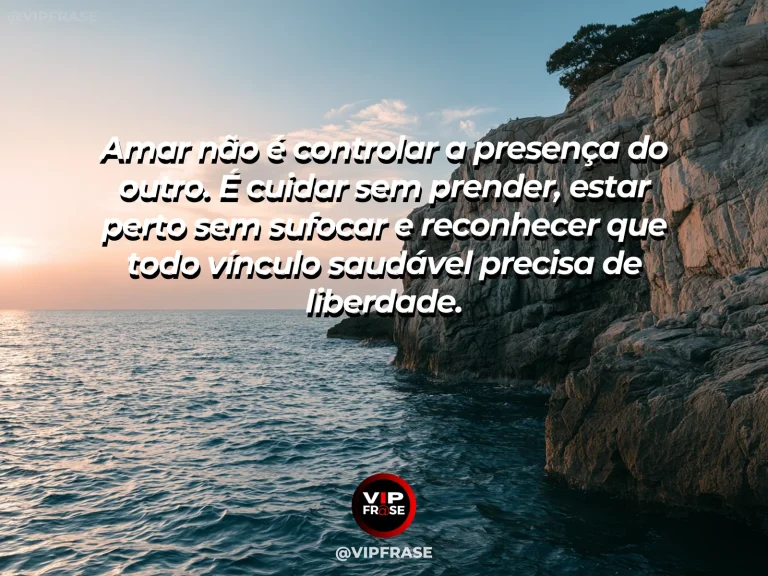 Mensagem reflexiva sobre amor, com duas árvores floridas próximas em um campo aberto, cada uma com espaço e luz ao redor.