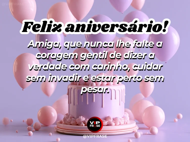 Mensagem de aniversário para amiga em uma conversa acolhedora que representa sinceridade e carinho.
