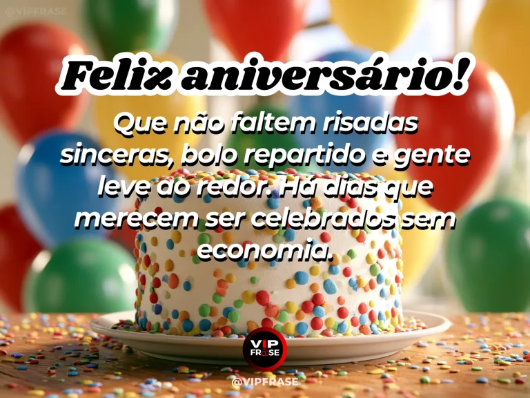 Mesa alegre de aniversário com bolo cortado e clima de celebração entre amigos.