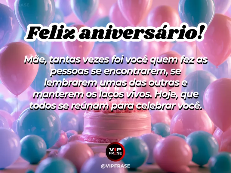 Mesa preparada para reunir a família no aniversário da mãe